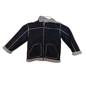 GYMBOREE FAUX SUEDE SHERPA LINED JACKET SZ 2T- 3T